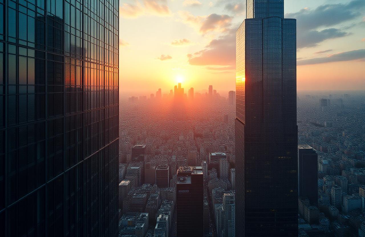 Vue aérienne du quartier d'affaires de Paris